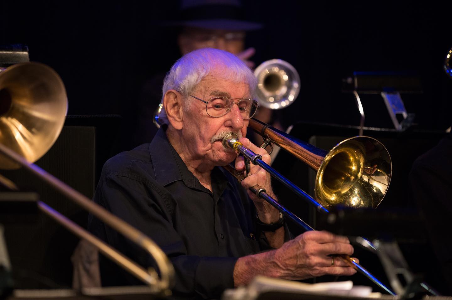 Jack Redmond of the Big Band Alumni at The Mayflower gig earlier this month.